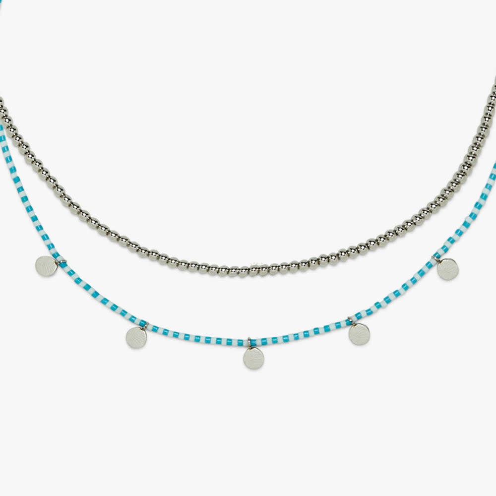 Pura Vida Cabana Necklace Set | Silver