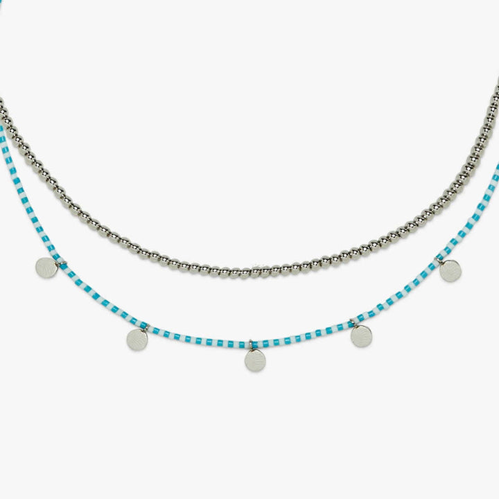 Pura Vida Cabana Necklace Set | Silver