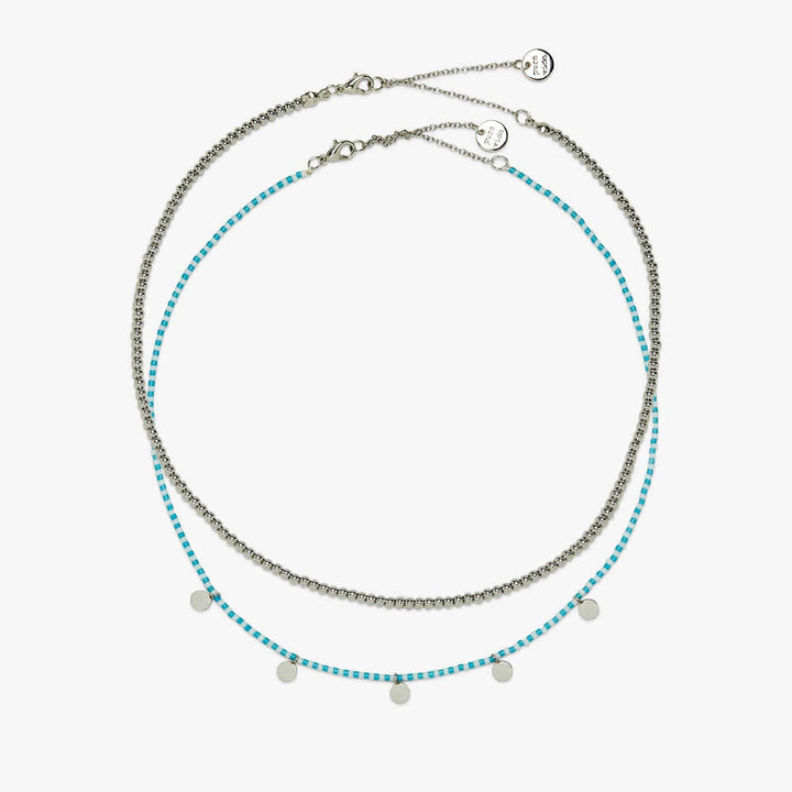 Pura Vida Cabana Necklace Set | Silver