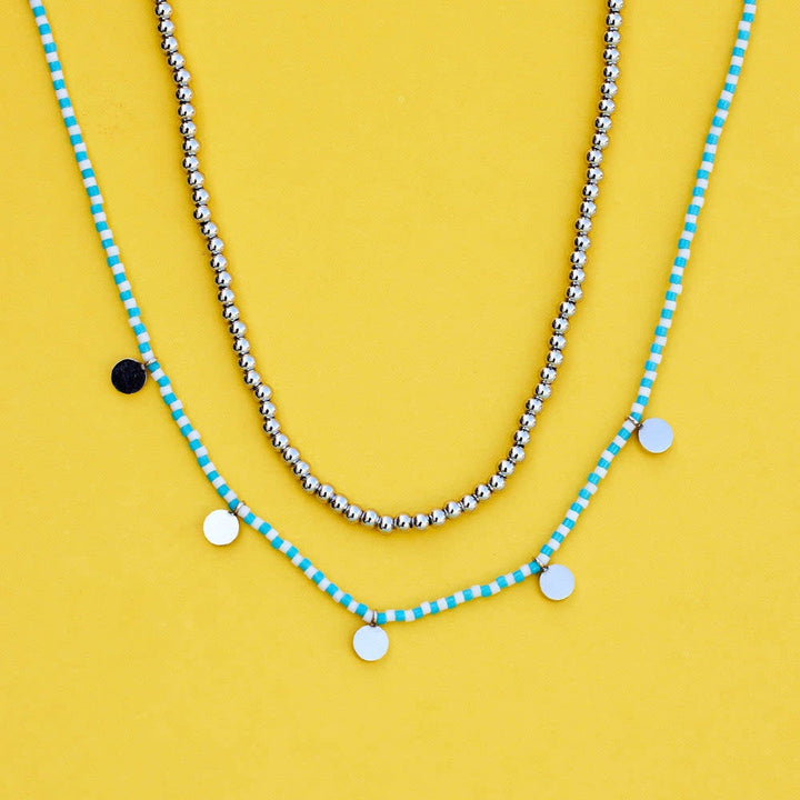 Pura Vida Cabana Necklace Set | Silver