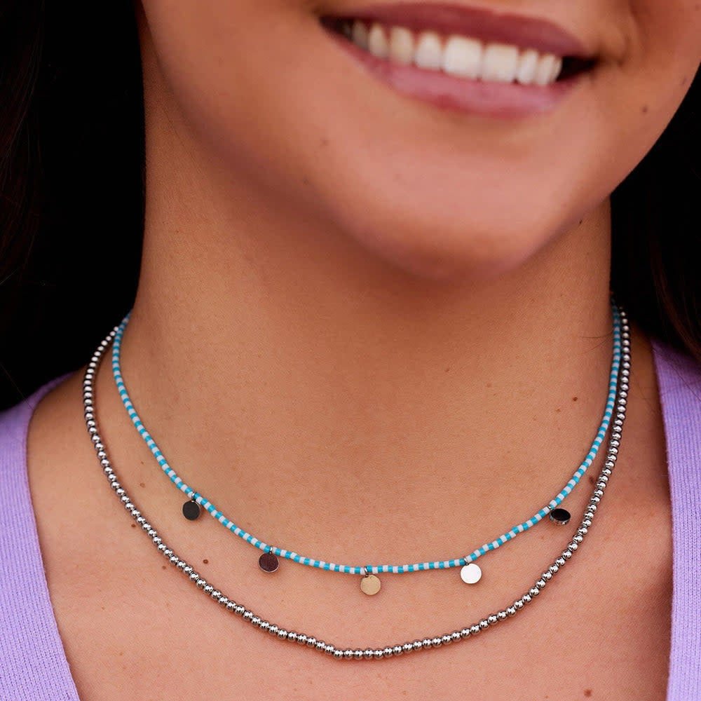 Pura Vida Cabana Necklace Set | Silver