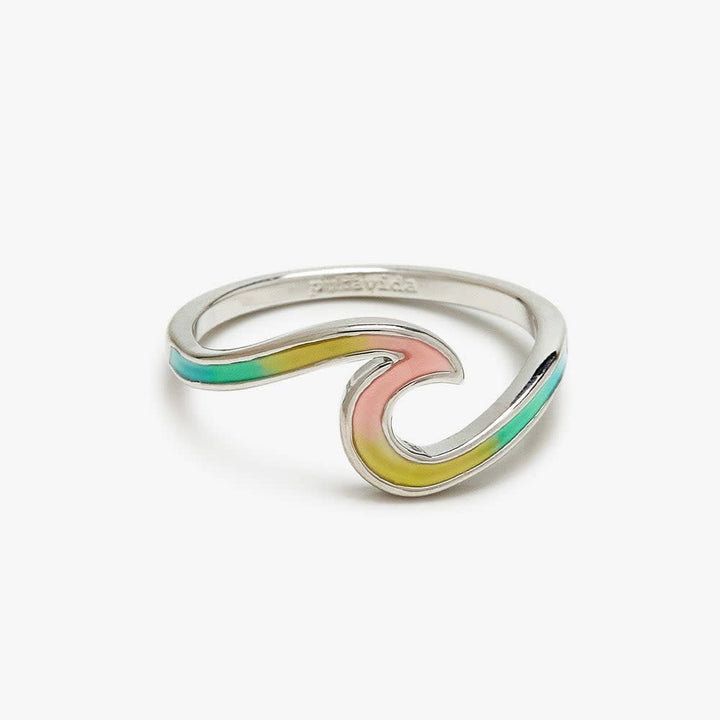 Pura Vida Tie Dye Wave Ring | Silver