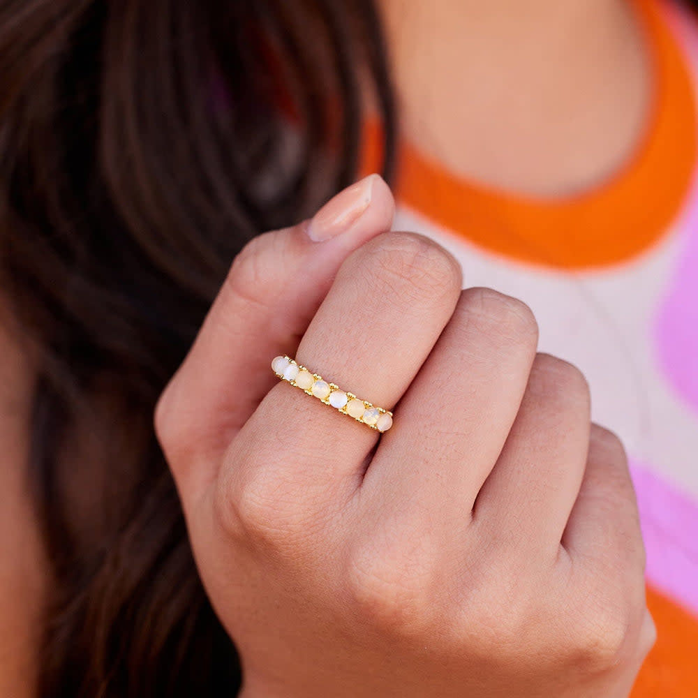 Pura Vida Ombre Stone Ring | Gold