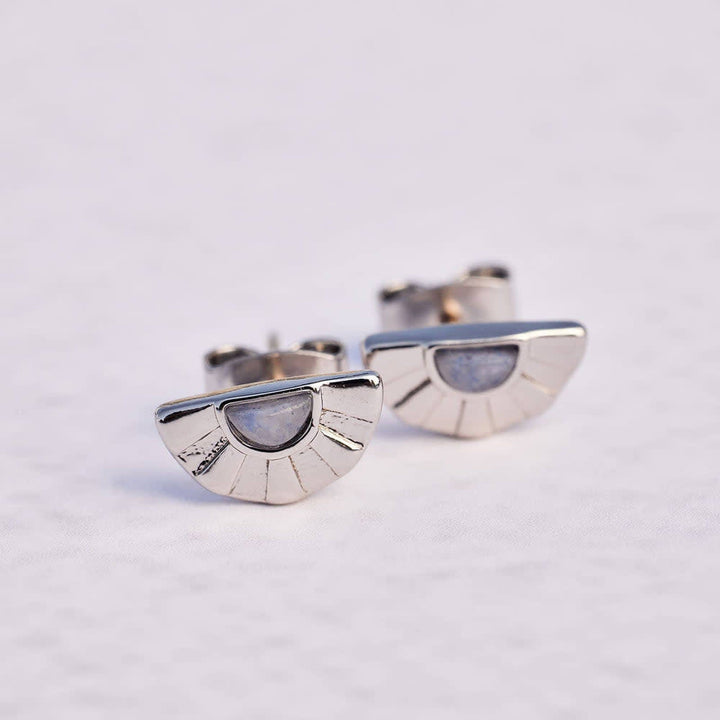 Pura Vida Pacifica Stud Earrings | Silver