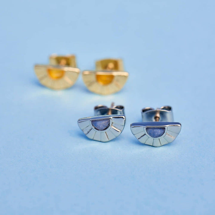 Pura Vida Pacifica Stud Earrings | Silver