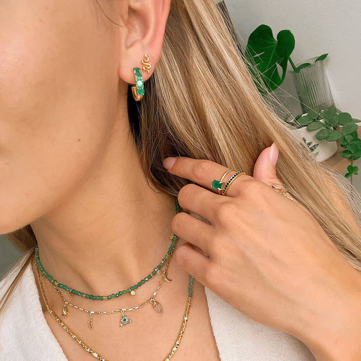 Pura Vida Snake Stud Earrings | Gold