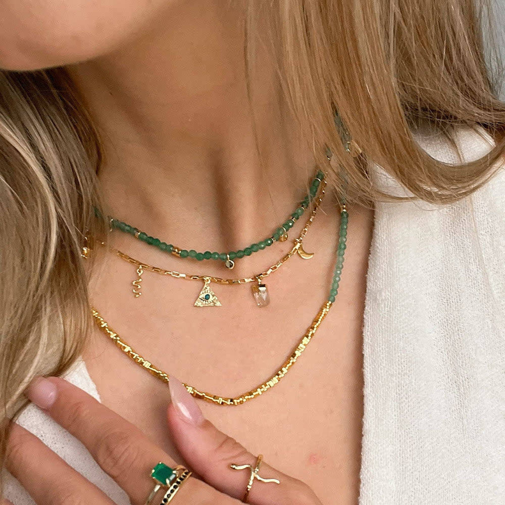 Pura Vida Mystics Mixed Charms Choker | Gold