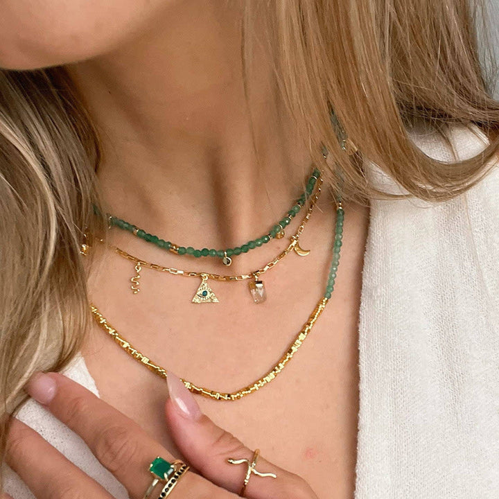 Pura Vida Mystics Mixed Charms Choker | Gold