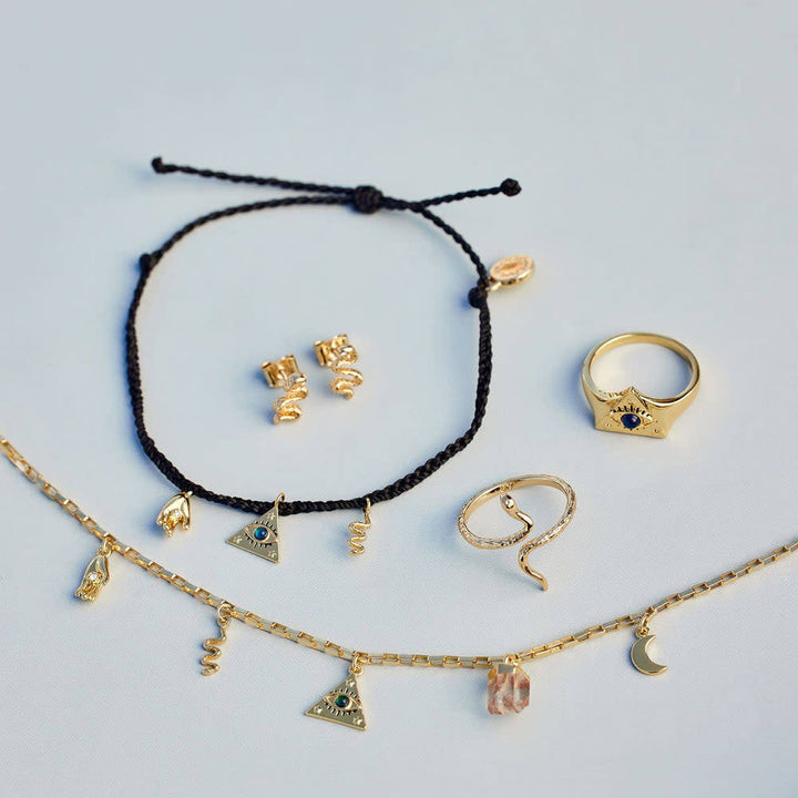 Pura Vida Mystics Mixed Charms Choker | Gold