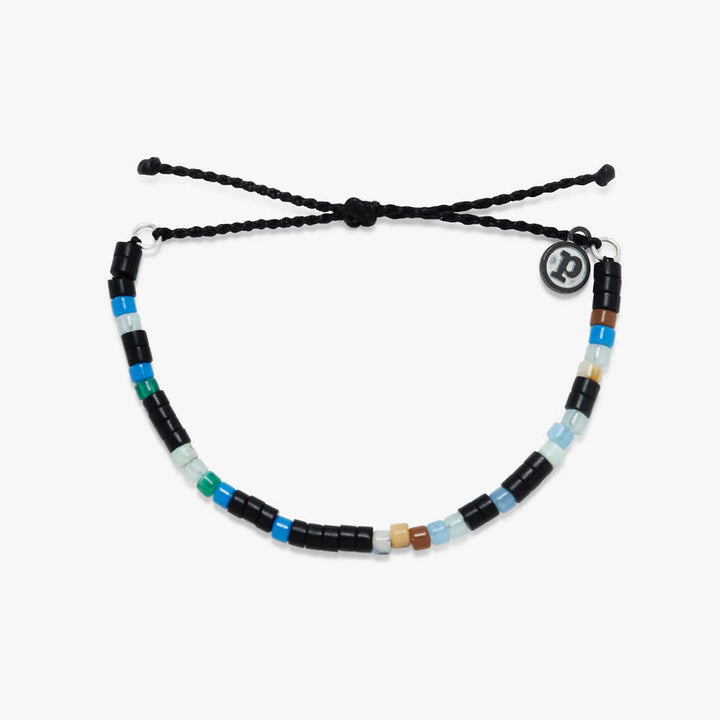 Pura Vida Men Mixed Seed Bead Cord Bracelet | Black