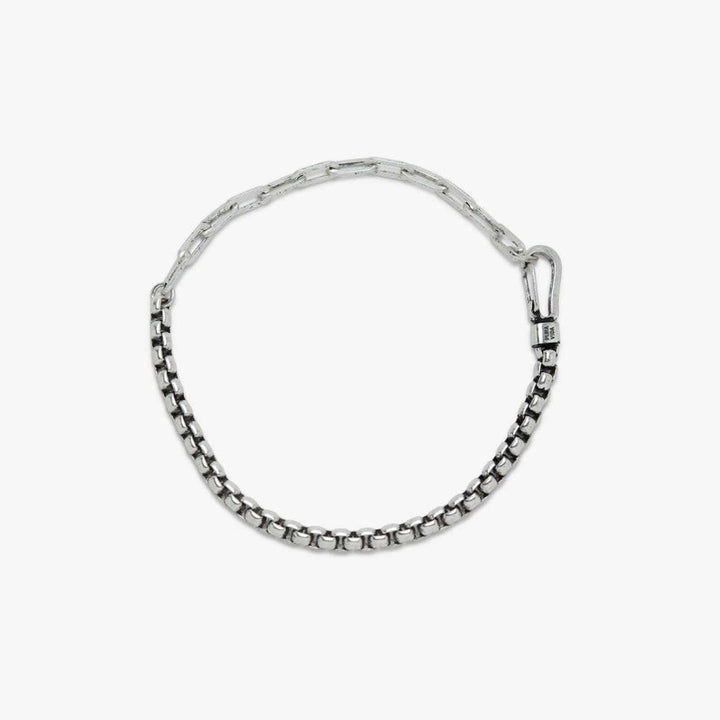 Pura Vida Men Carabiner Clasp Chain Bracelet | Silver
