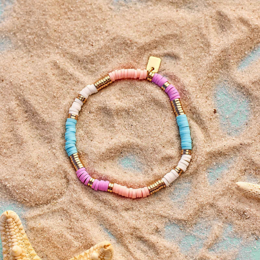 Pura Vida Sunset Stretch Bracelet | Gold