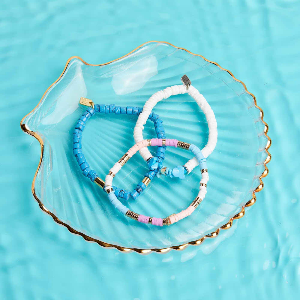 Pura Vida Sunset Stretch Bracelet | Gold