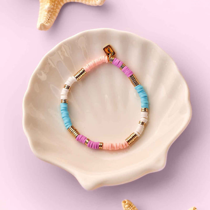 Pura Vida Sunset Stretch Bracelet | Gold