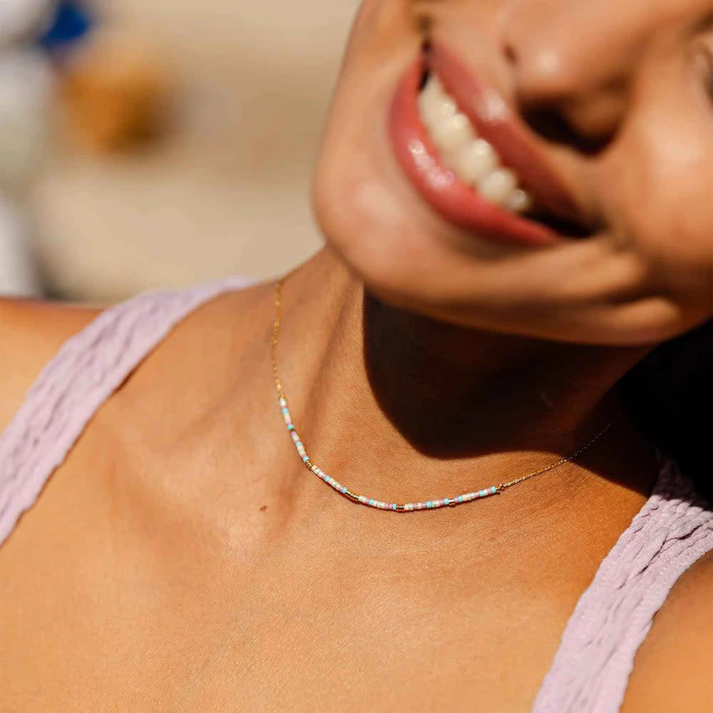 Pura Vida South Beach Seed Bead Choker | Gold