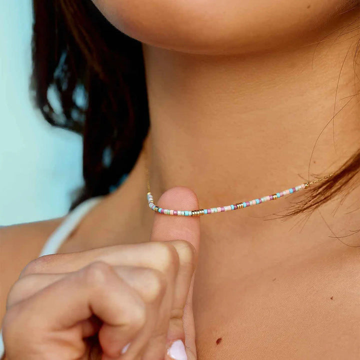 Pura Vida South Beach Seed Bead Choker | Gold