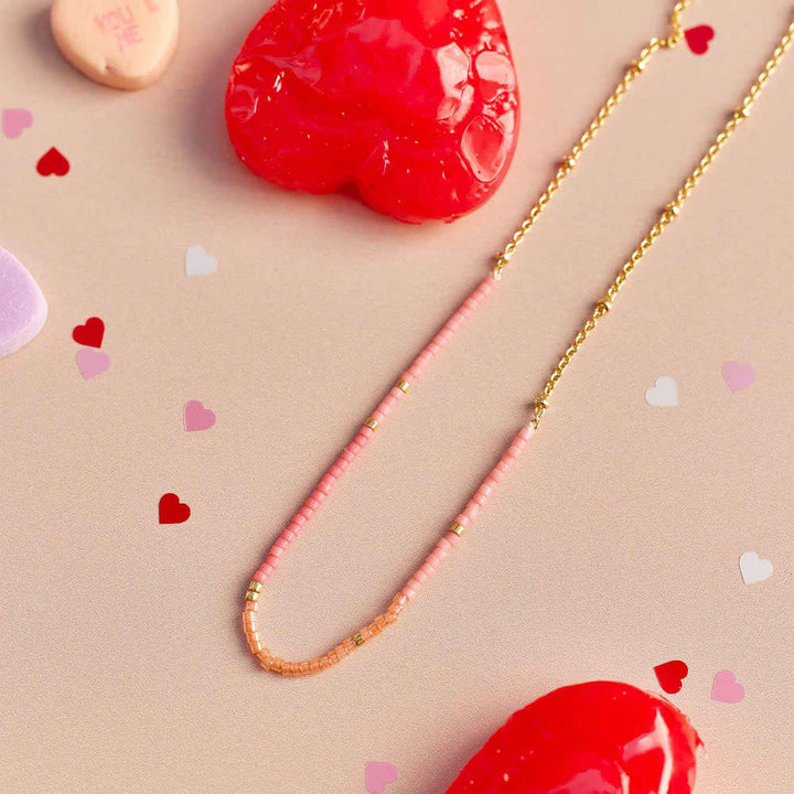 Pura Vida True Love Seed Bead Choker | Gold