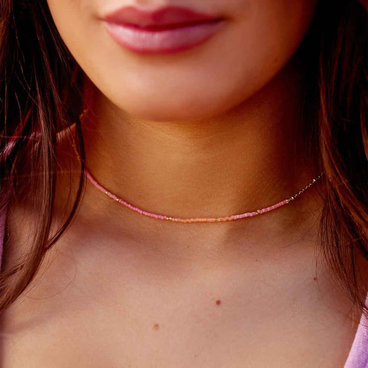 Pura Vida True Love Seed Bead Choker | Gold