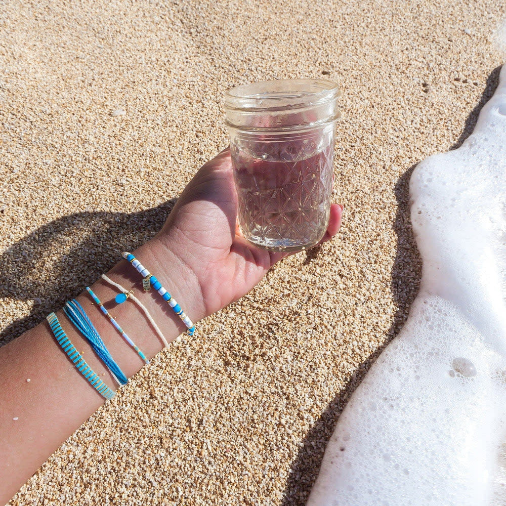 Pura Vida Water Drop Charm Bracelet | Natural