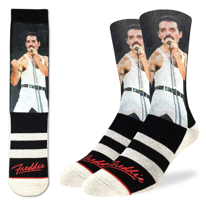 Good Luck Sock M Freddie At Live Aid Concert Socks | 8-13