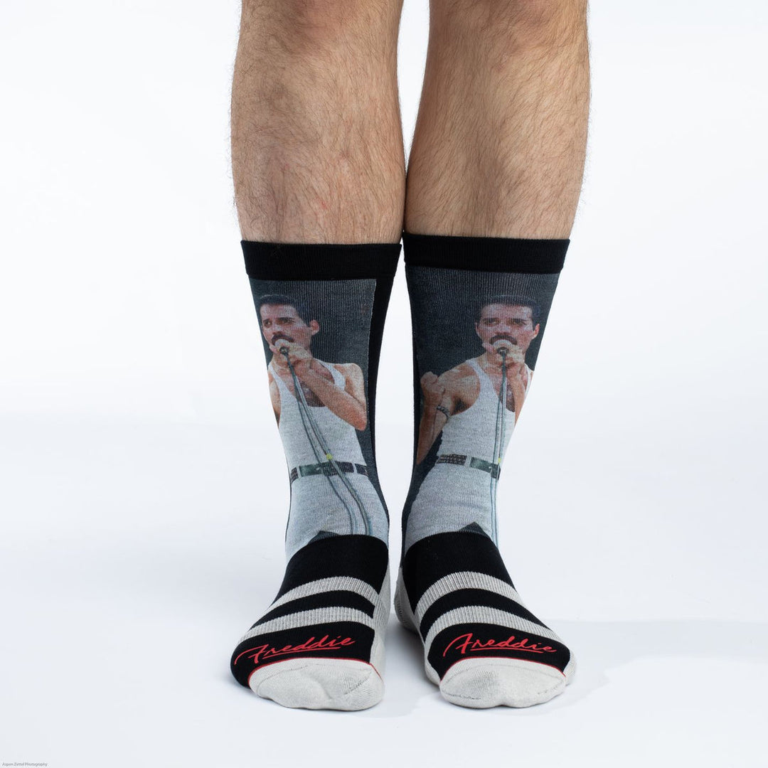 Good Luck Sock M Freddie At Live Aid Concert Socks | 8-13