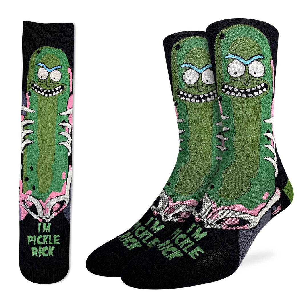 Good Luck Sock Rick And Morty Pickle Rick Socks (Mens) | 8-13