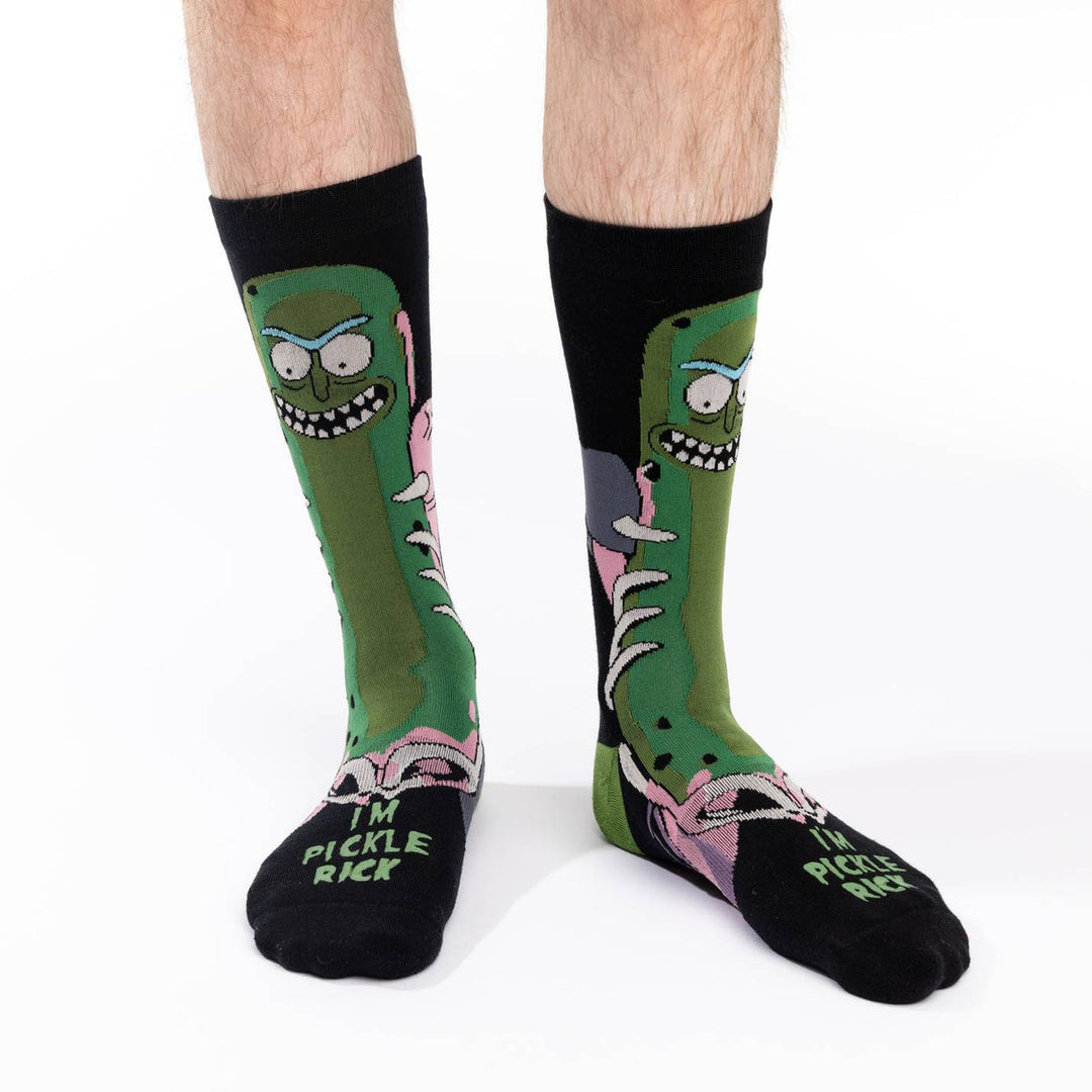 Good Luck Sock Rick And Morty Pickle Rick Socks (Mens) | 8-13