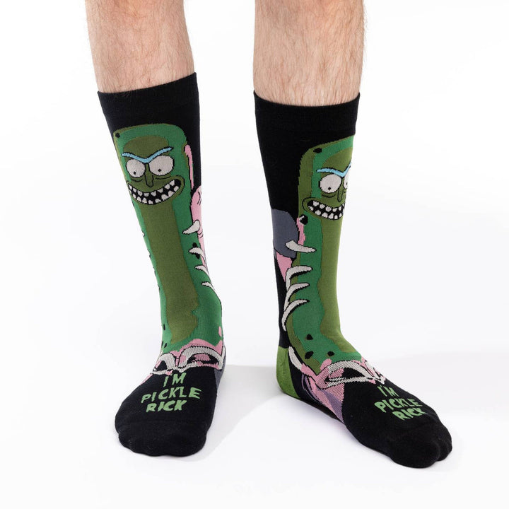 Good Luck Sock Rick And Morty Pickle Rick Socks (Mens) | 8-13