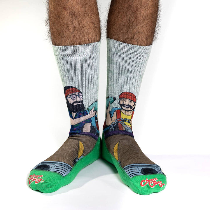 Good Luck Sock Cheech &amp; Chong Pass the Blunt Socks (Mens) | 8-13