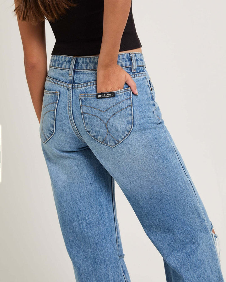 Rollas Heidi Low Brad Worn  (Womens) | Brad Blue