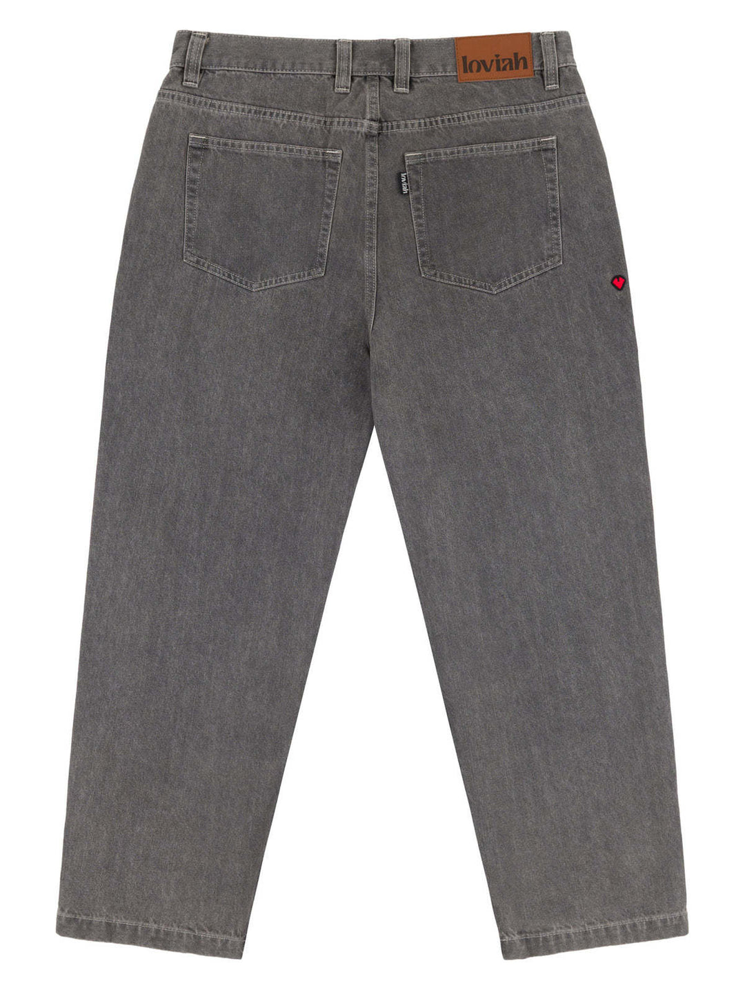 Loviah Og Baggy 5 Pocket Denim (Mens) | Grey Stonewash