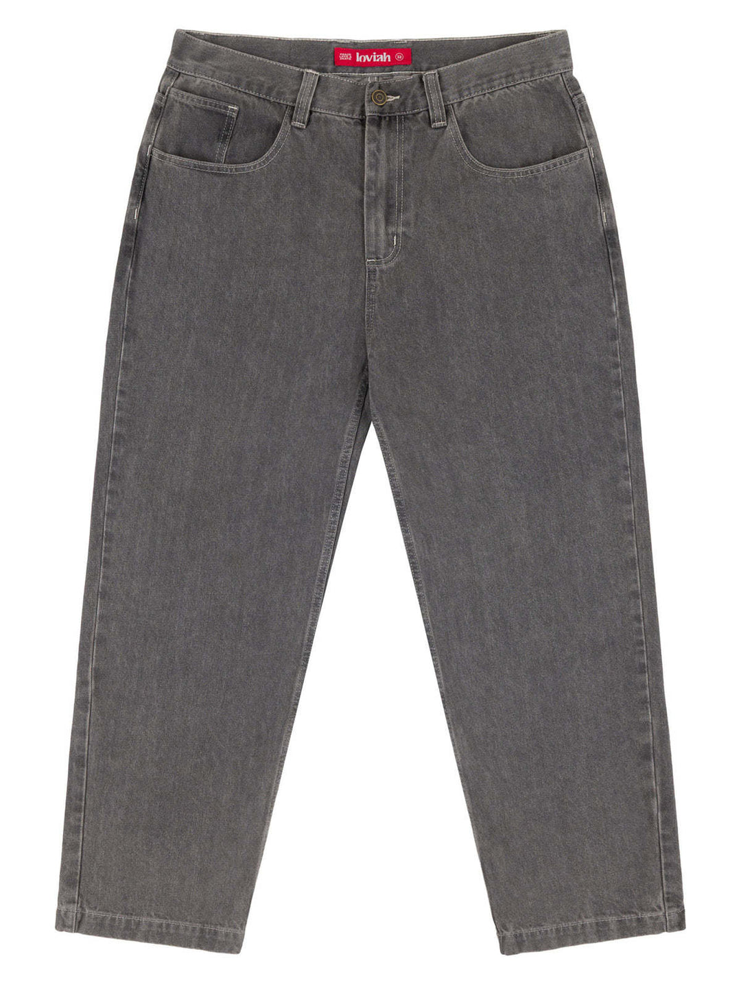 Loviah Og Baggy 5 Pocket Denim (Mens) | Grey Stonewash