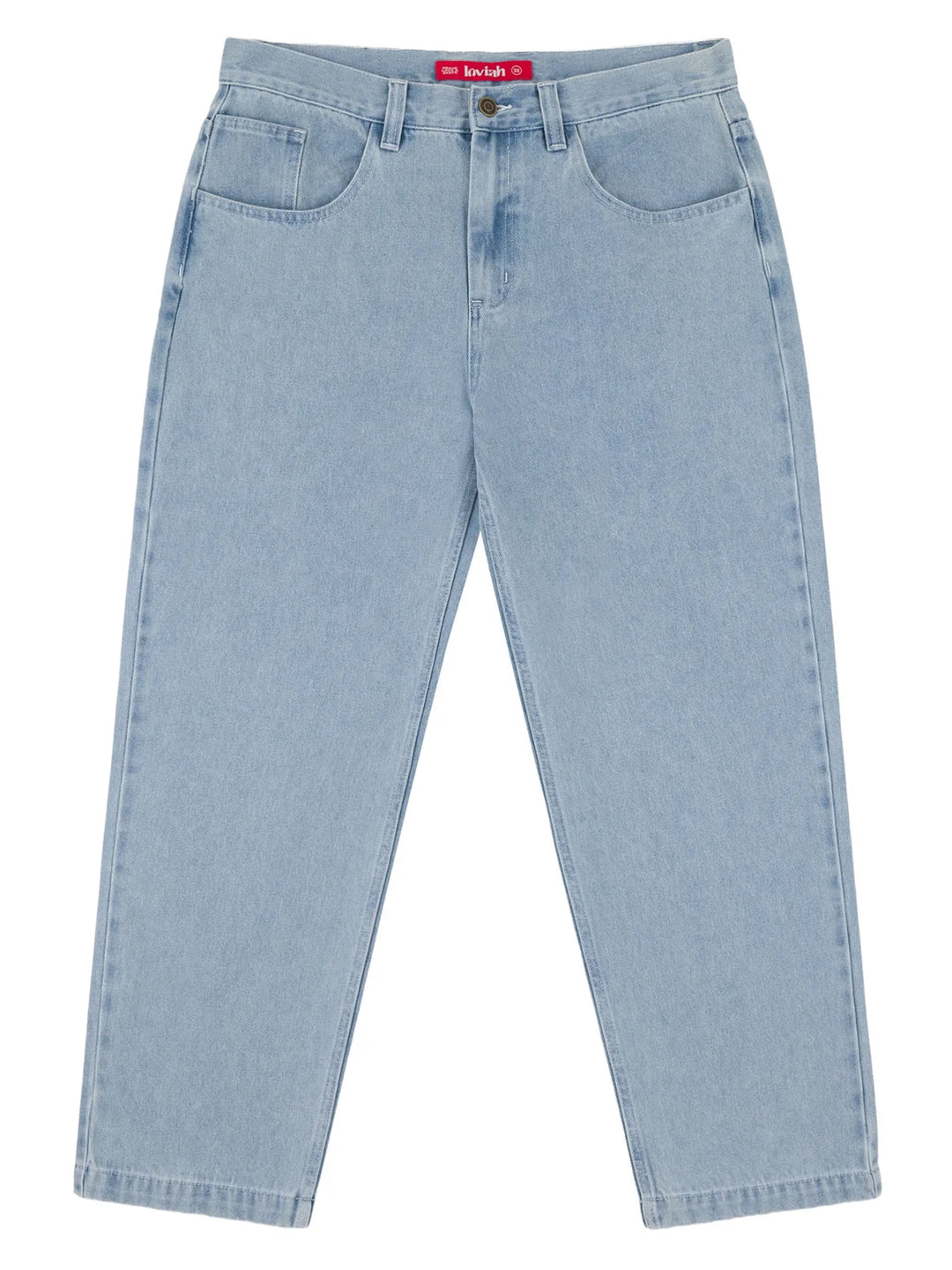 Loviah Og Baggy 5 Pocket Denim Pant (Mens) | White Blue Wash