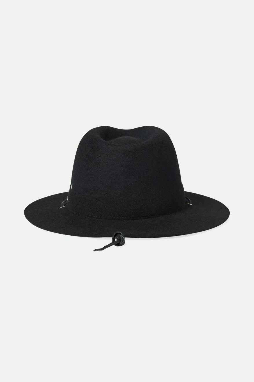 Brixton Wesley Wthr Guard Packable Fed (Unisex) | Black