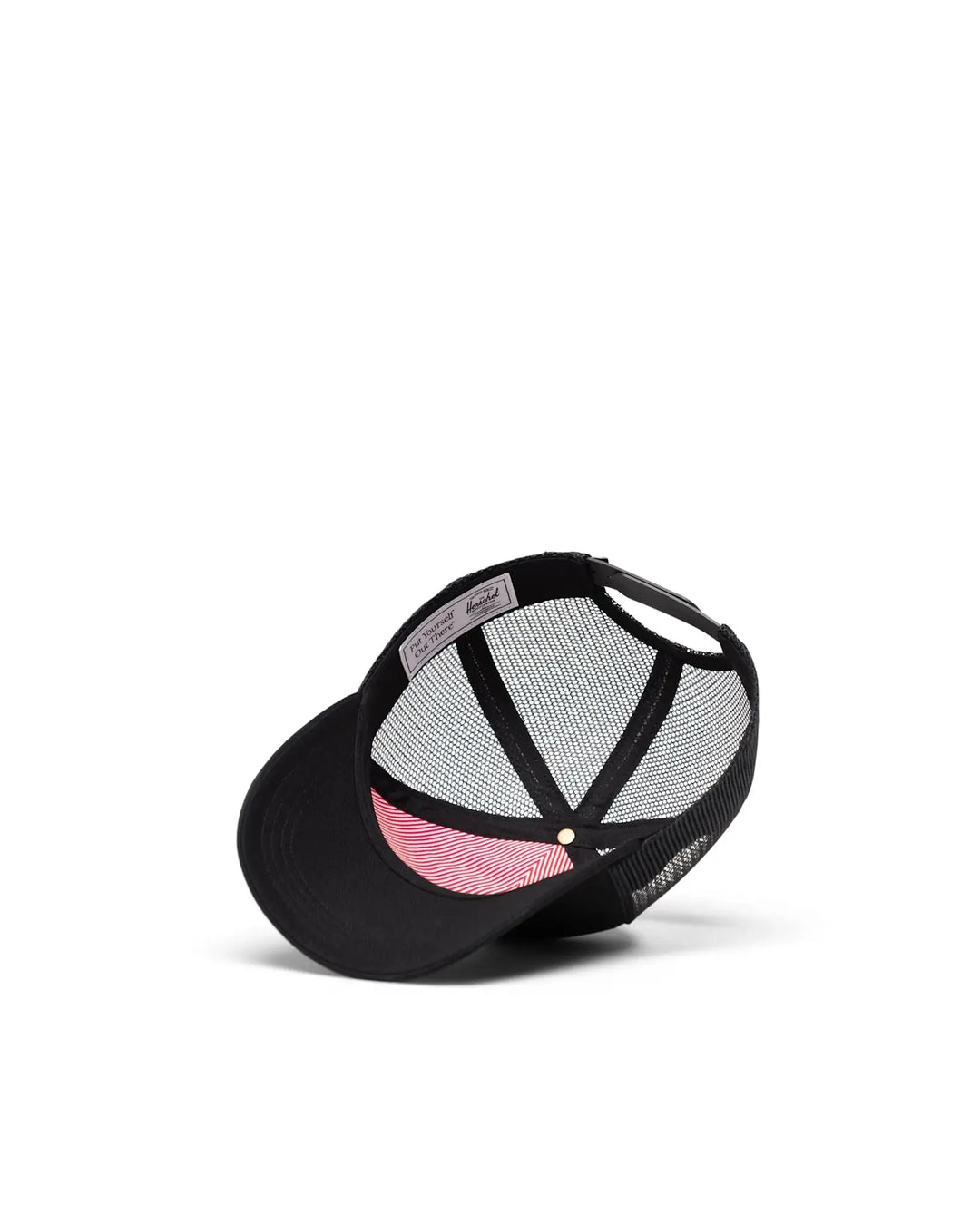 Herschel Whaler Cotton Mesh Cap (Youth) | Black