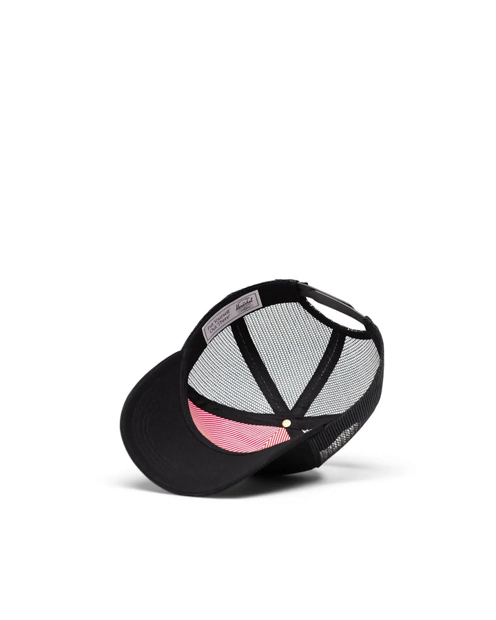 Herschel Whaler Cotton Mesh Cap (Youth) | Black