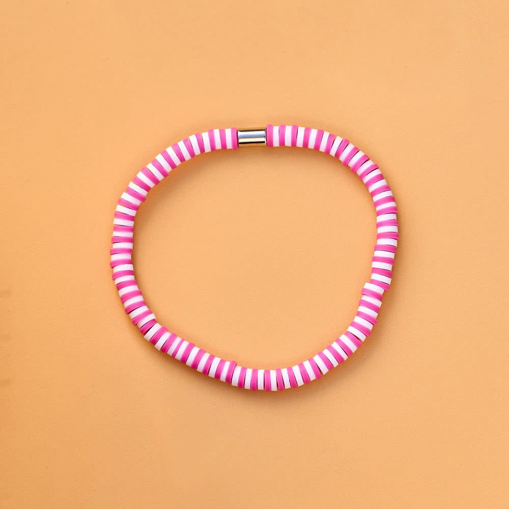 Pura Vida Seascape Vinyl Disc Stretch Bracelet | Azalea
