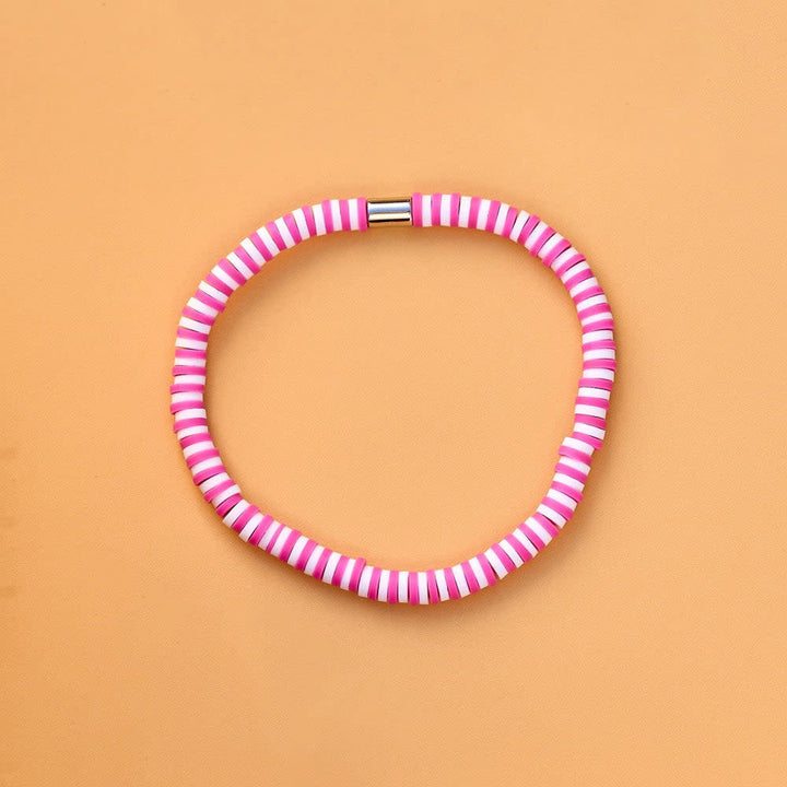 Pura Vida Seascape Vinyl Disc Stretch Bracelet | Azalea