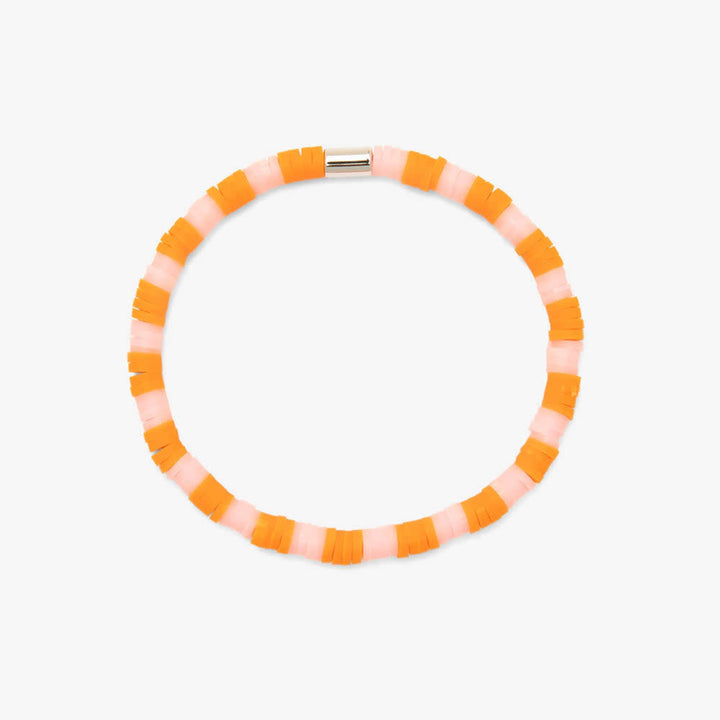 Pura Vida Seascape Vinyl Disc Stretch Bracelet | Golden Poppy