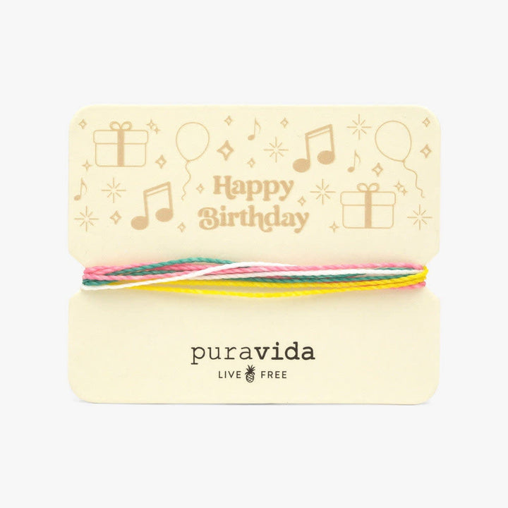 Pura Vida Gifting Original Bracelet | Happy Birthday