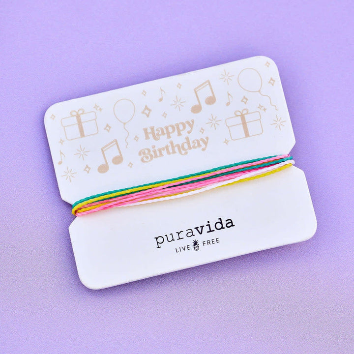 Pura Vida Gifting Original Bracelet | Happy Birthday