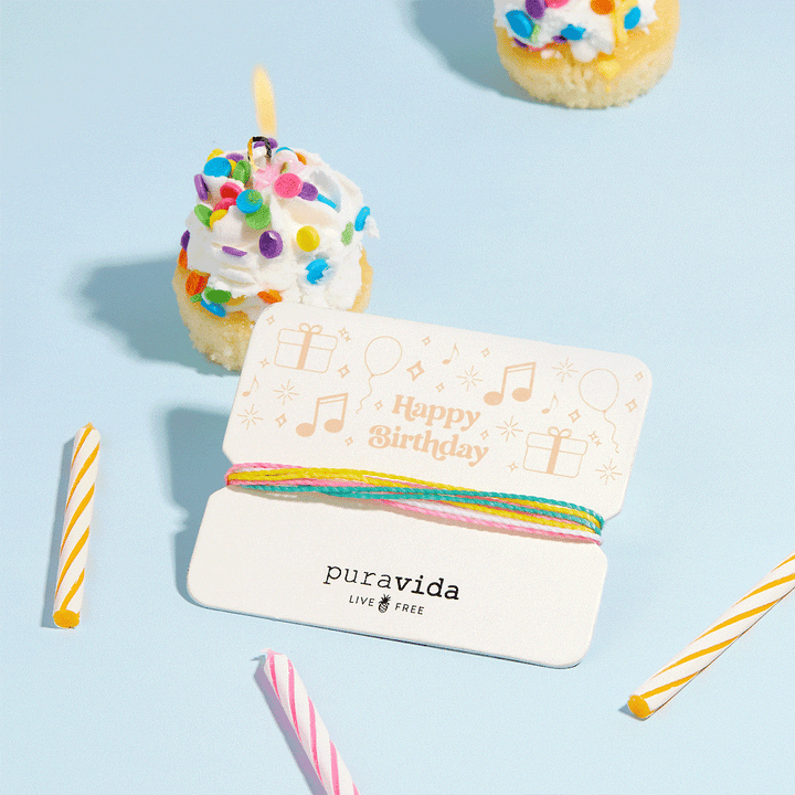 Pura Vida Gifting Original Bracelet | Happy Birthday