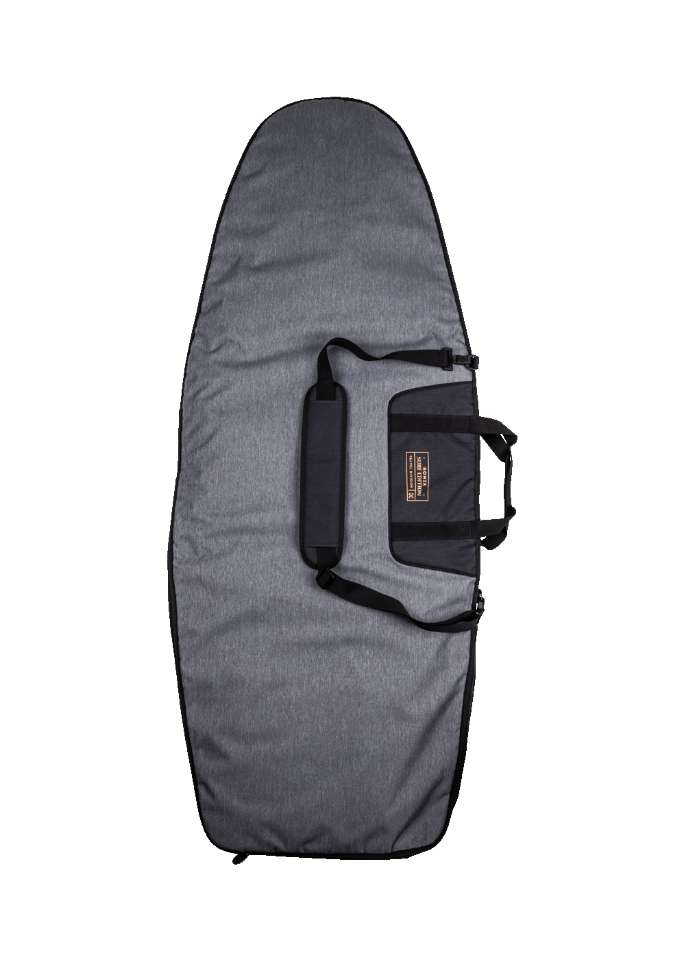 Ronix Dempsey Surf Case W/3D Fin Box 2025 | Charcoal/Orange