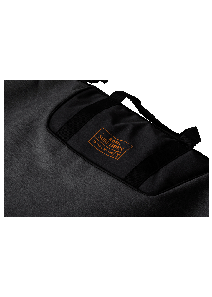 Ronix Dempsey Surf Case W/3D Fin Box 2025 | Charcoal/Orange
