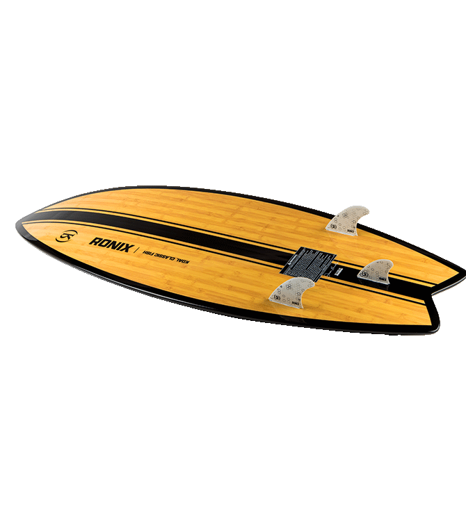 Ronix Koal Classic Fish Surf 2026 (Mens) | Glossy Black/Bamboo