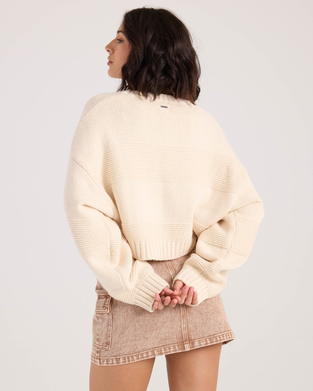 Volcom Womens Dayz Like This Sweater - Vintage White - official gallery image 2 