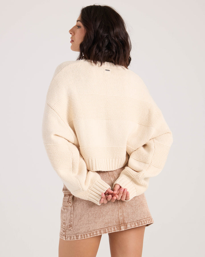 Volcom Womens Dayz Like This Sweater - Vintage White - official gallery image 2 
