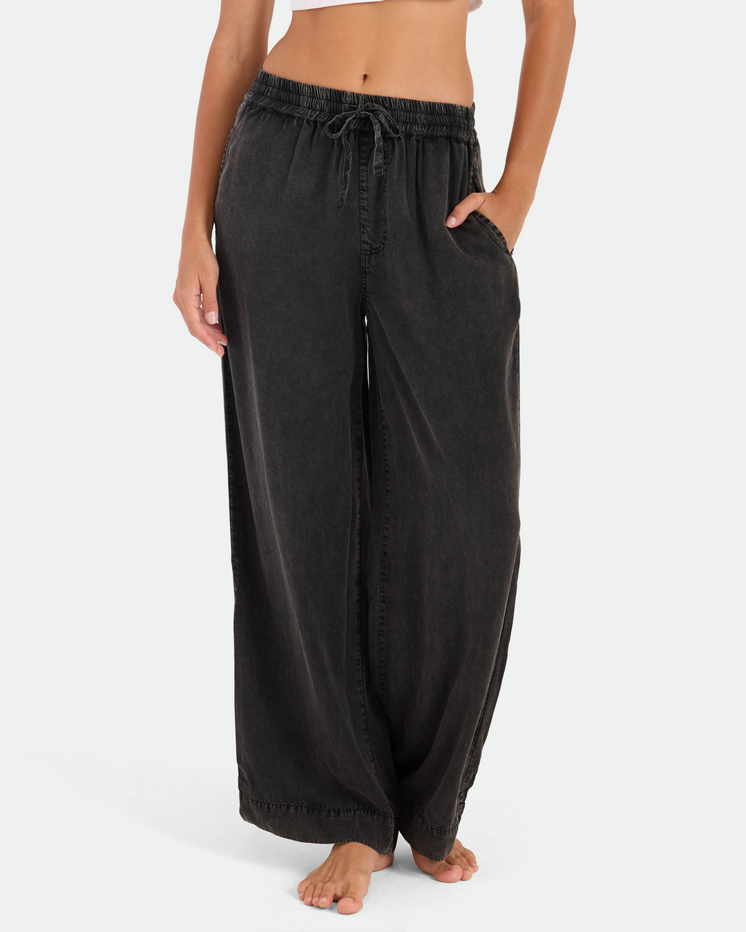 Volcom Washed Up Twill (Womens) | Vintage Black