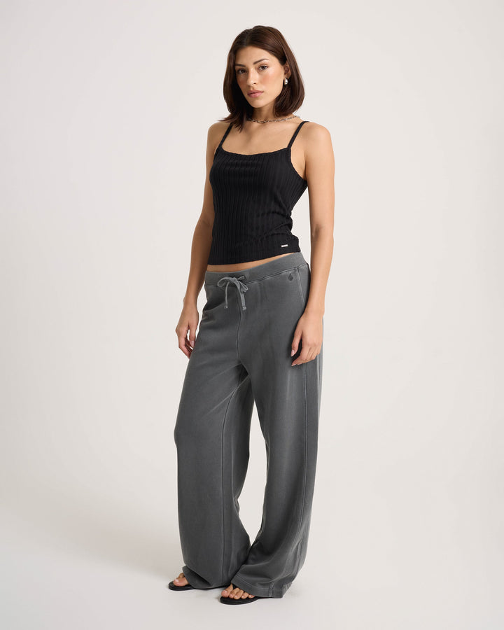 Volcom Womens Stone Soft Pant - Vintage Black - official gallery image 3 