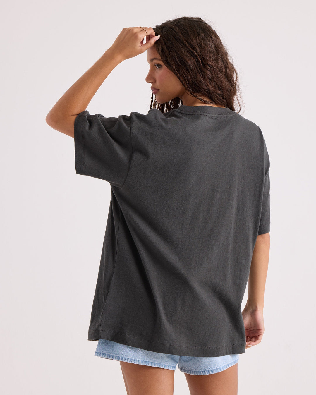 Volcom Womens Gatekeeper Stones Throw Tee - Vintage Black - official gallery image 2 